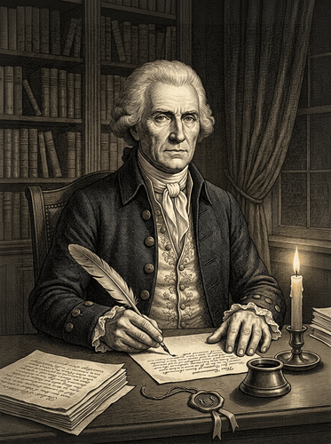 Classical Ink Portrait Study