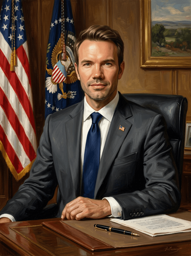 Classical Oil Presidential Portrait