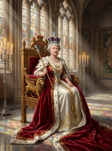 Gilded Throne Portrait