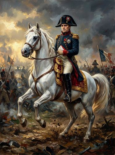 Napoleon on White Horse Canvas Art