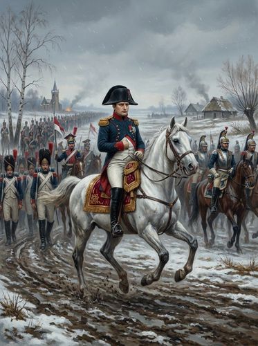 Napoleonic Commander Winter Portrait