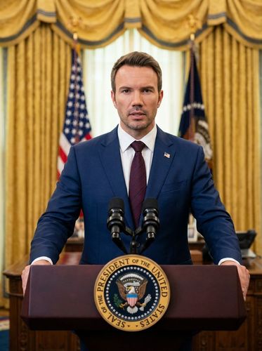 Oval Office Portrait Canvas