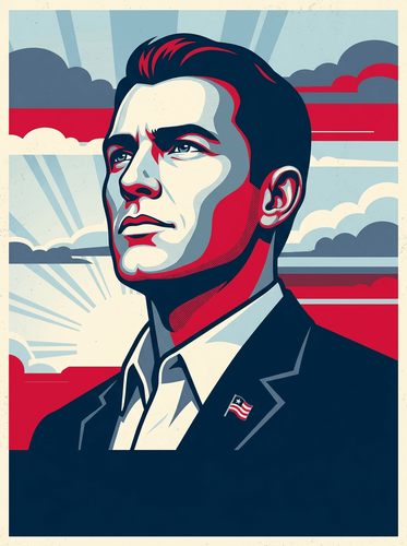 Presidential Pop Art Portrait