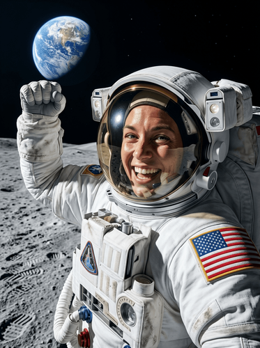 Realistic Digital Astronaut Portrait