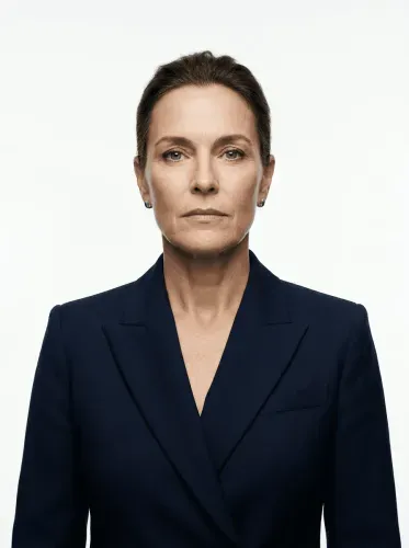 Realistic Headshot Navy Blazer Portrait