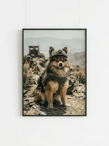 Realistic Military Dog Tactical Goggles framed preview