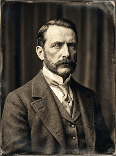 Vintage Sepia Portrait Canvas