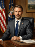 Classical Oil Presidential Portrait
